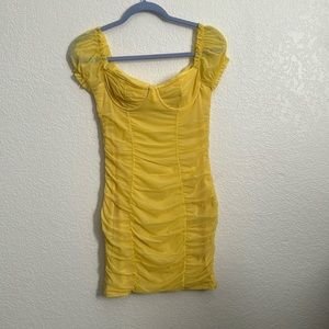 Yellow Mini Dress